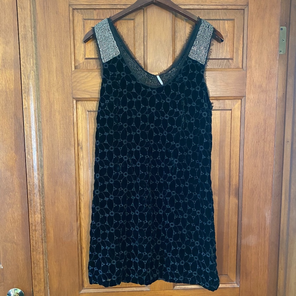 Free People Danced To Pieces Beaded Mini Dress 4 - Picture 5 of 14